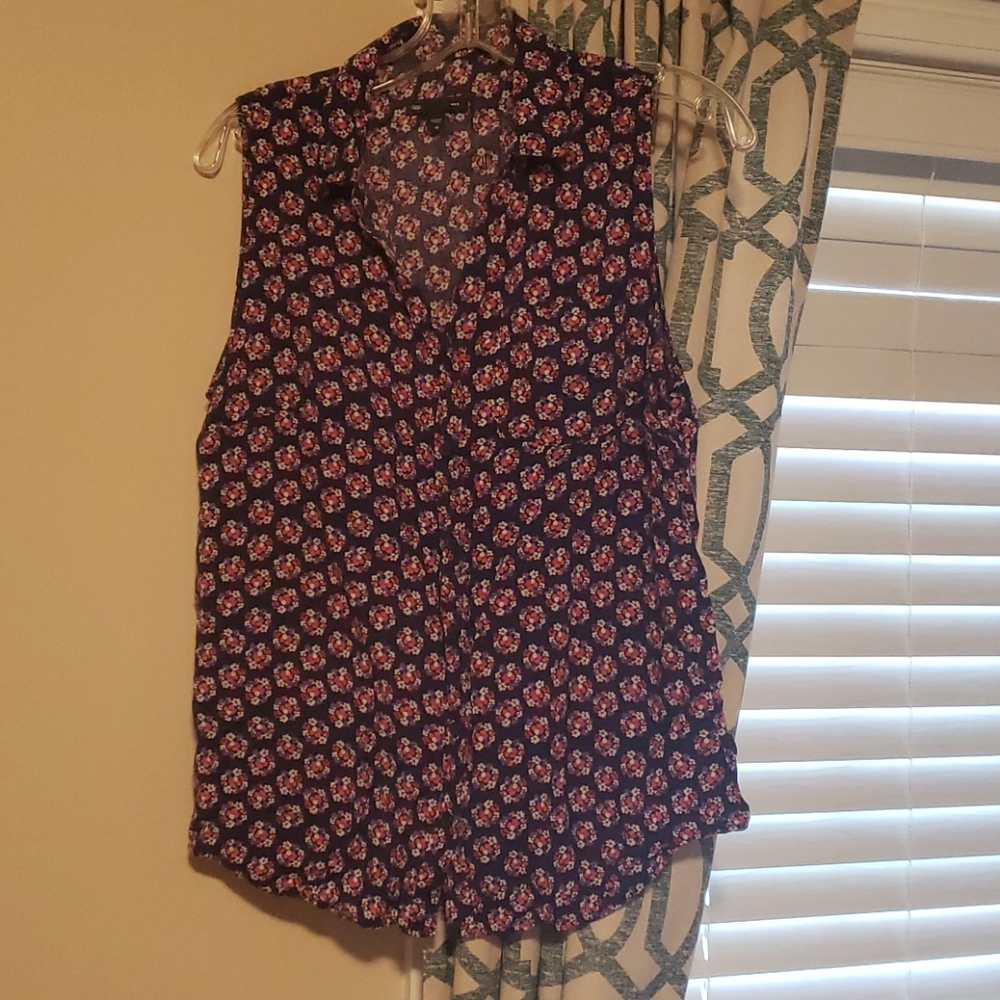 Flowy button down tank